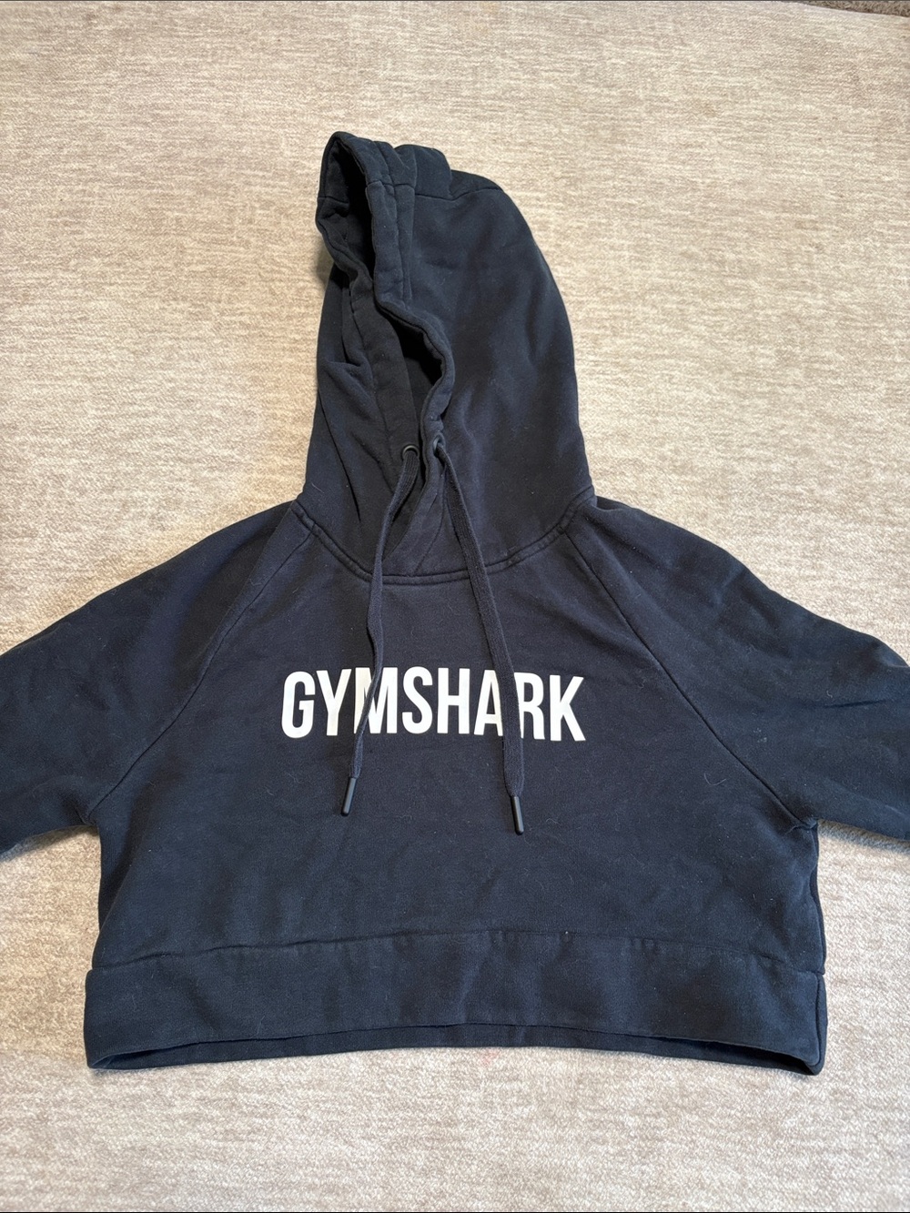 Gymshark Black Hoodie with White Logo